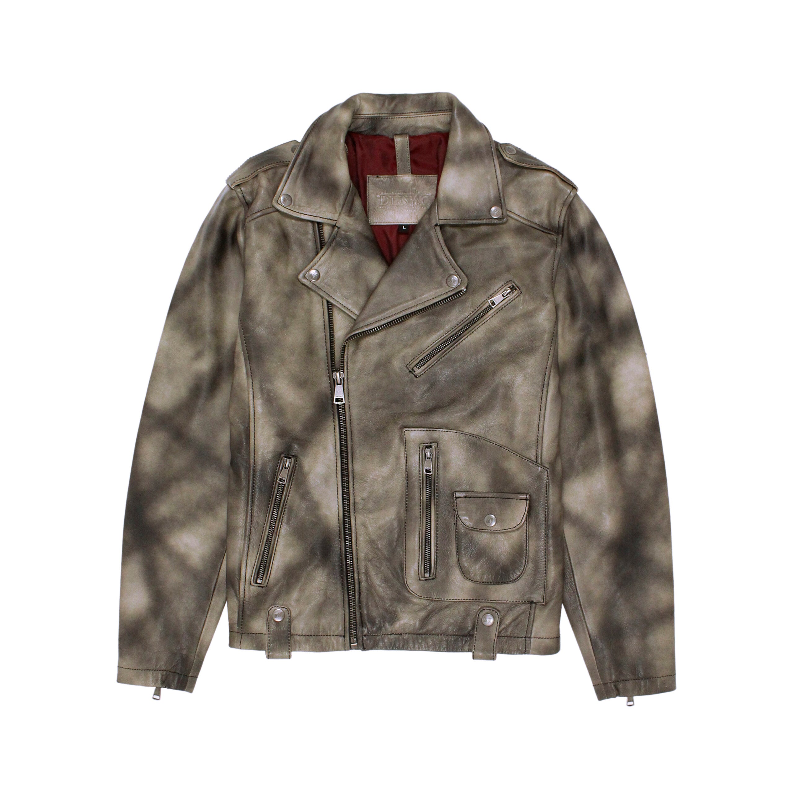 Moto Jacket with Slanted Chest Zipper – Daniel's Leather
