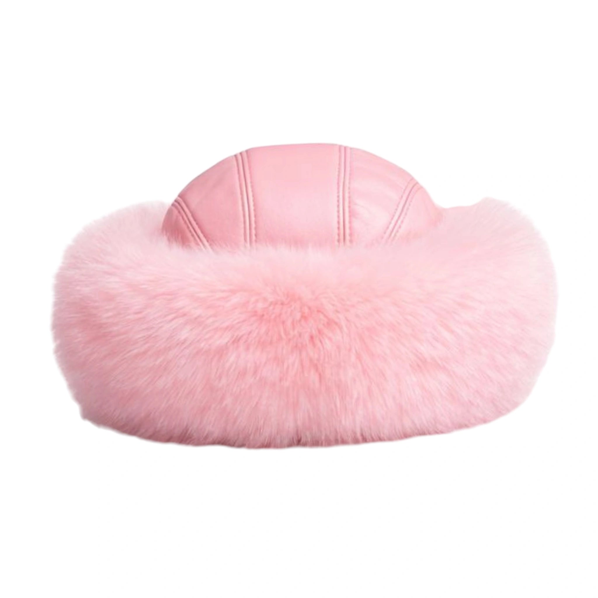 Y*様 NICENESS D.MATLOCK LEATHER TRIM HAT Leather Hat with Fox Trim – Daniel's Leather