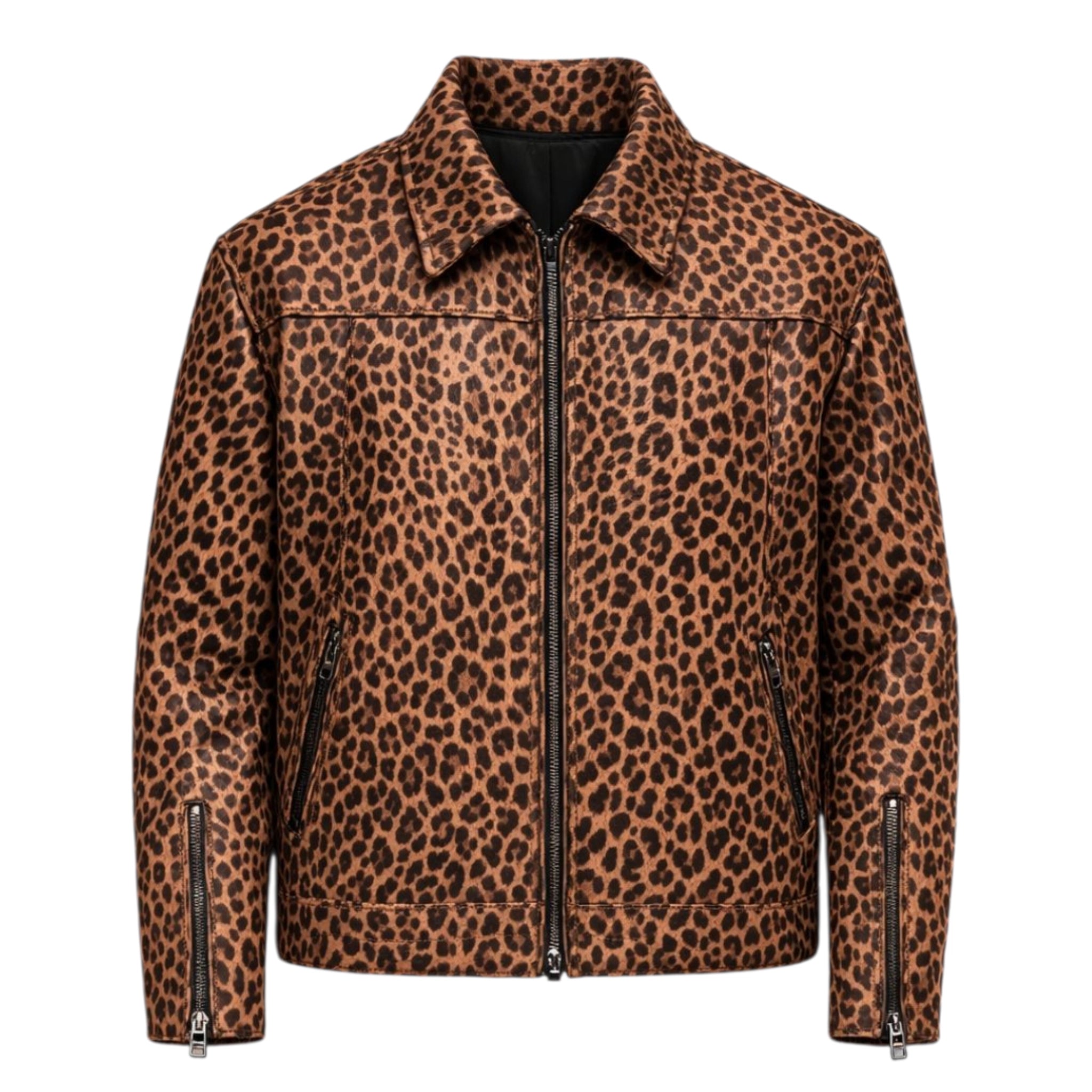 Mens Pony Print Leather Jacket – Daniels Leather – Daniel's Leather
