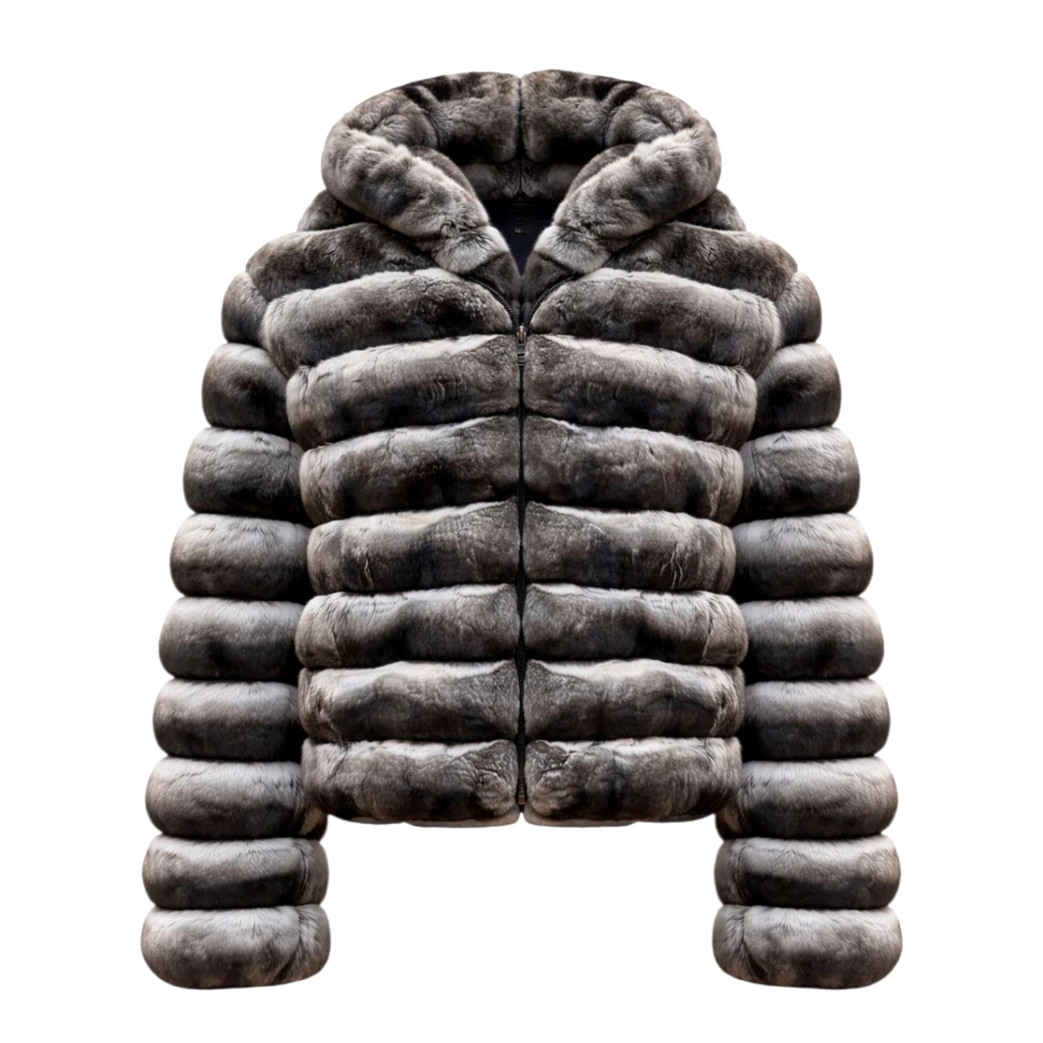 Waist Length Chinchilla with Hood – Daniel's Leather