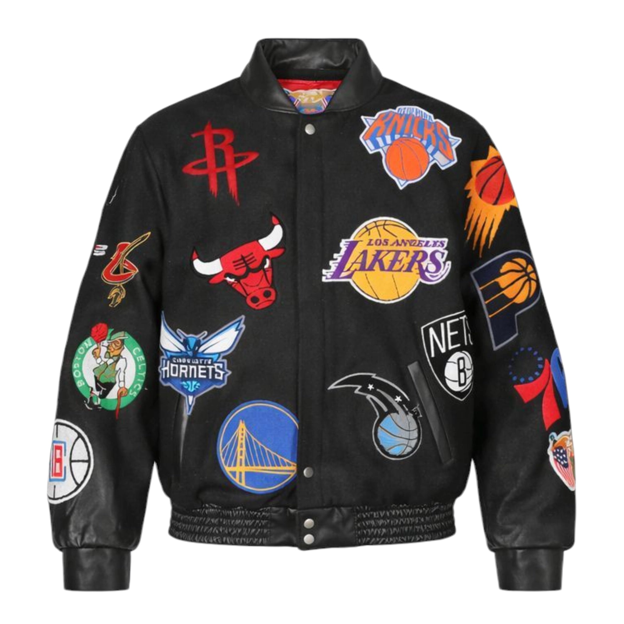 Jeff Hamilton NBA Patch Varsity Jacket – Daniel's Leather