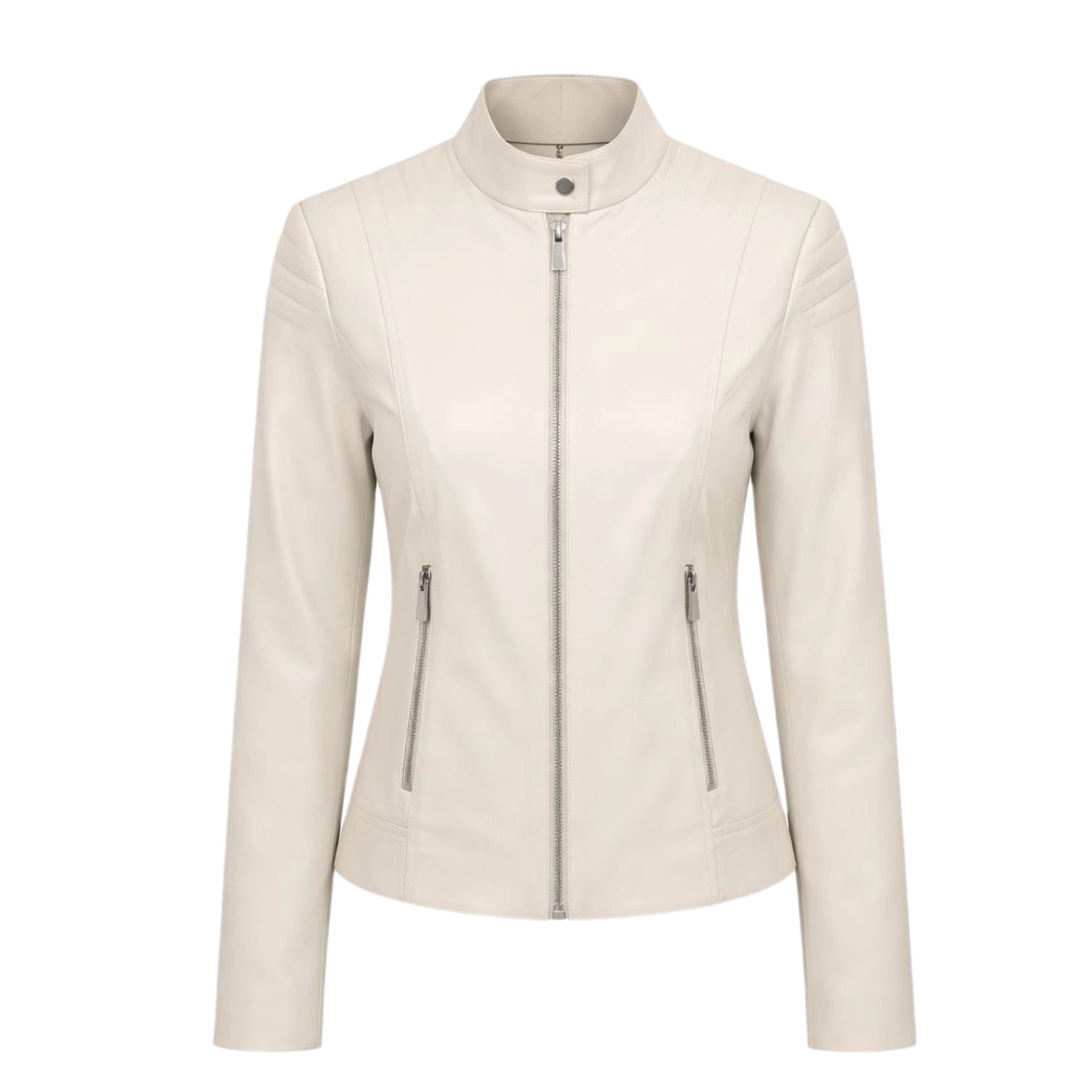 Lambskin Fitted Biker Jacket – Daniel's Leather