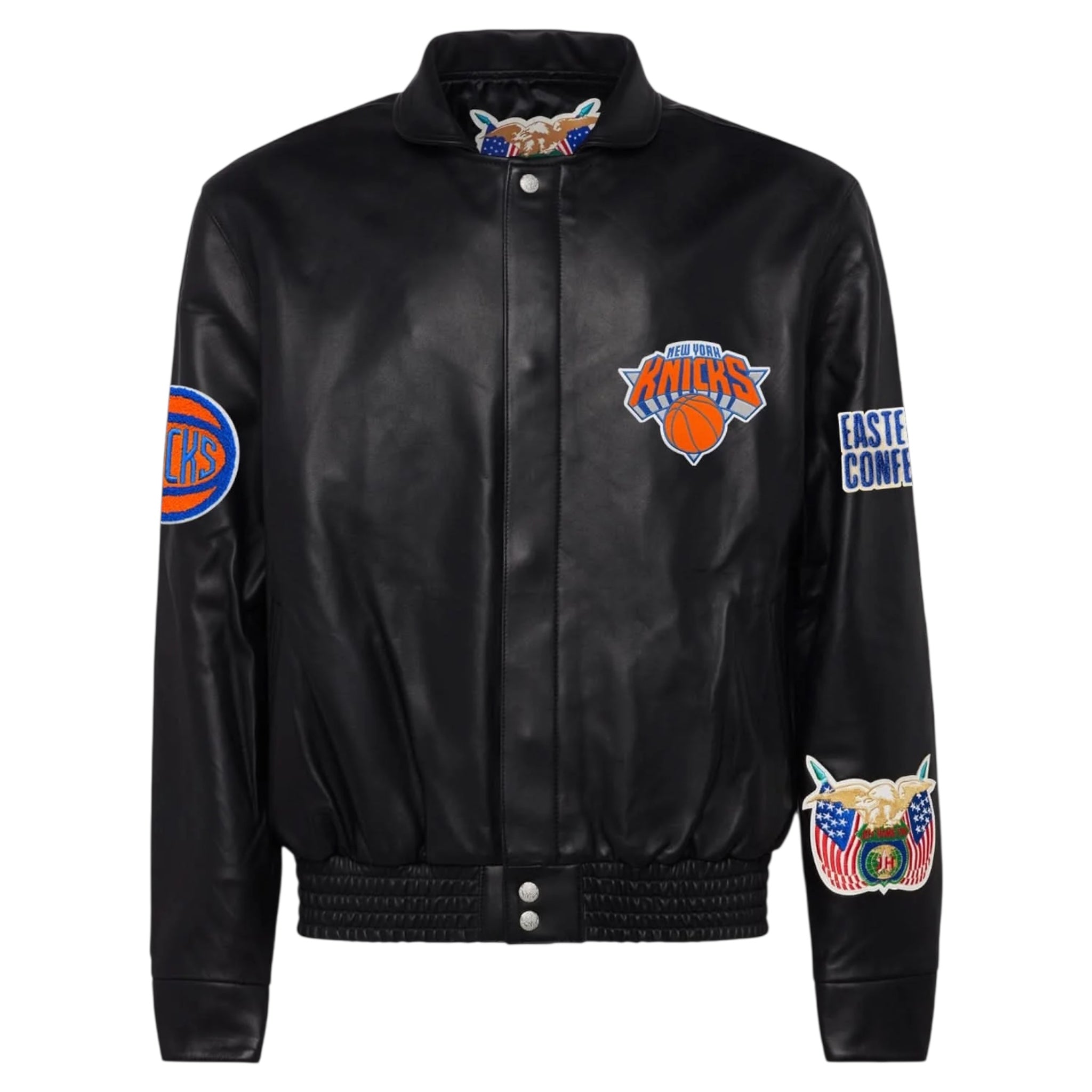 New York Knicks Full Leather Jacket Black – Daniel's Leather