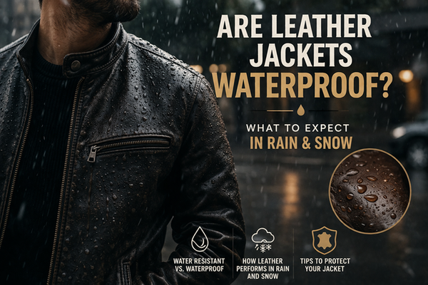 Are Leather Jackets Waterproof? What to Expect in Rain &amp; Snow