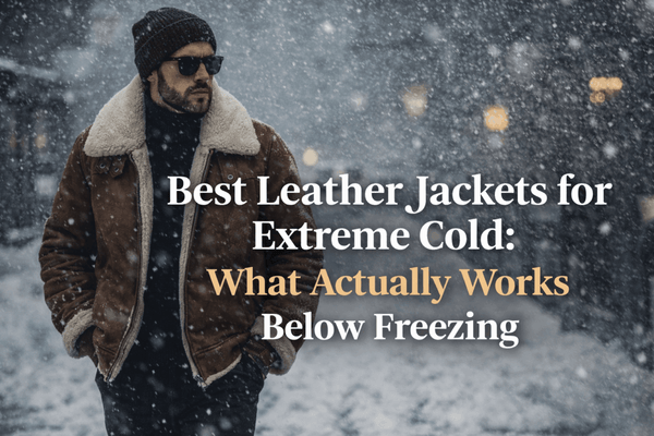 Best Leather Jackets for Extreme Cold: What Actually Works Below Freezing