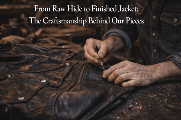 From Raw Hide to Finished Jacket: The Craftsmanship Behind Our Pieces