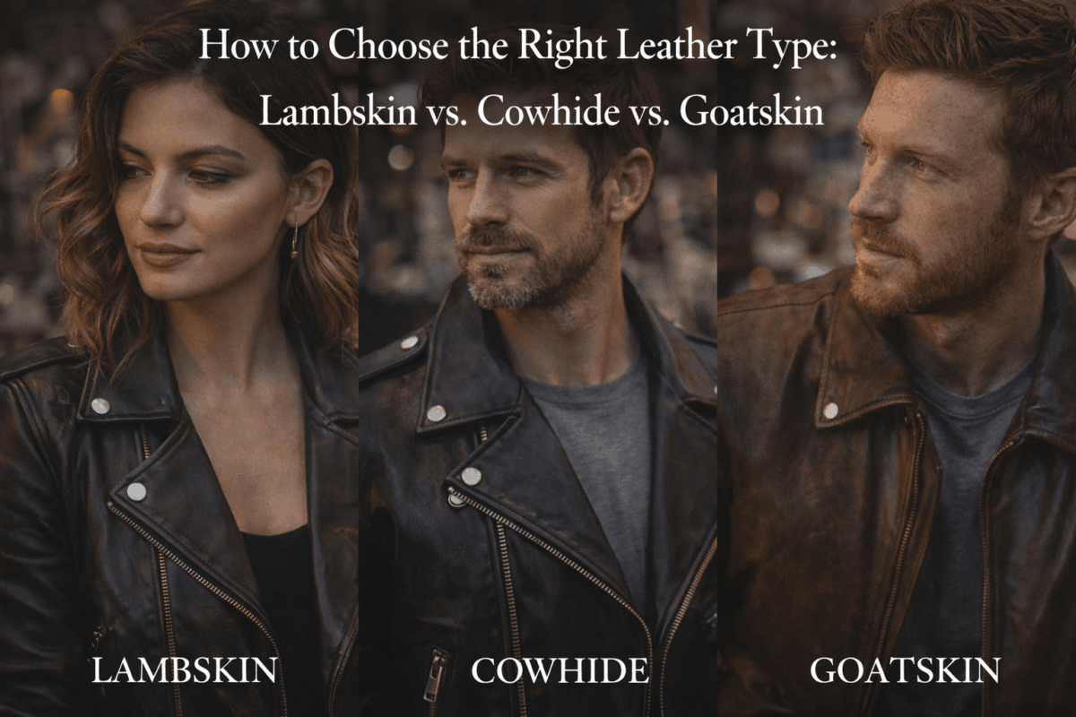 How to Choose the Right Leather Type: Lambskin vs. Cowhide vs. Goatskin