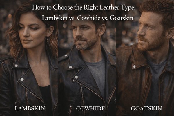 How to Choose the Right Leather Type: Lambskin vs. Cowhide vs. Goatskin