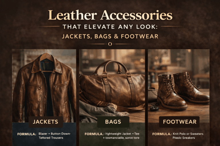 Leather Accessories That Elevate Any Look: Jackets, Bags &amp; Footwear