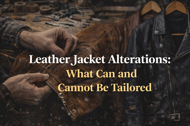 Leather Jacket Alterations: What Can and Cannot Be Tailored