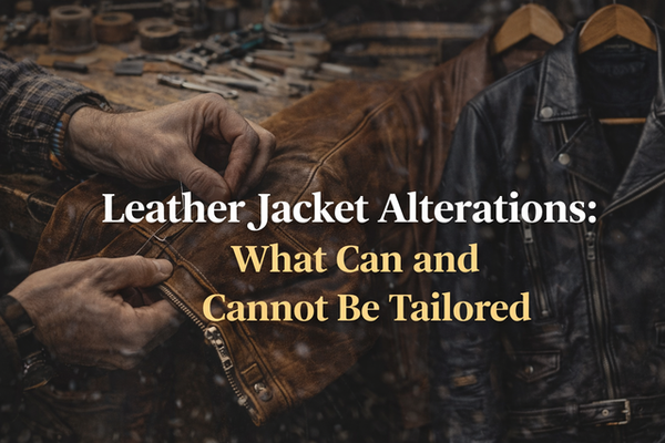 Leather Jacket Alterations: What Can and Cannot Be Tailored