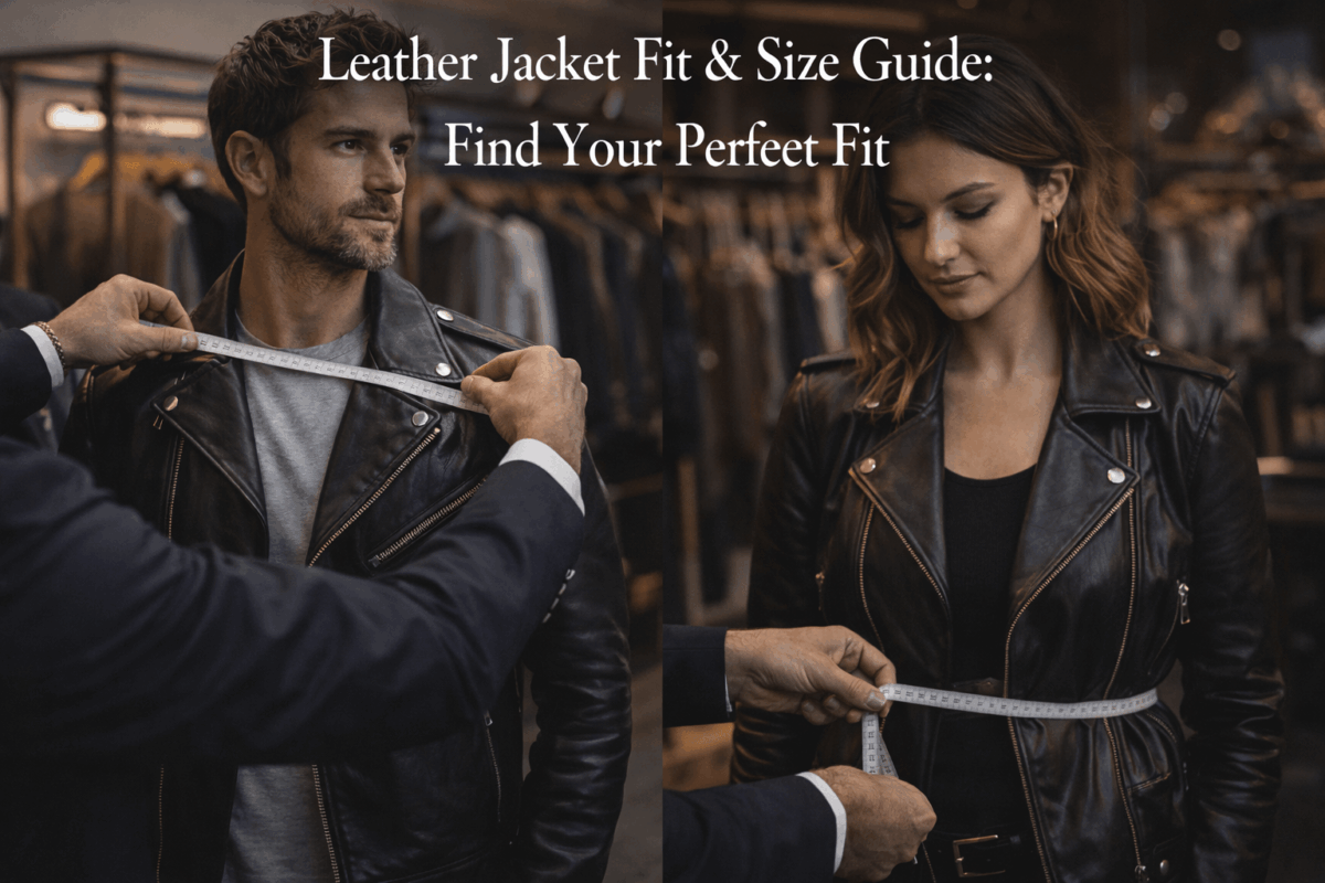 Leather Jacket Fit &amp; Size Guide: Find Your Perfect Fit