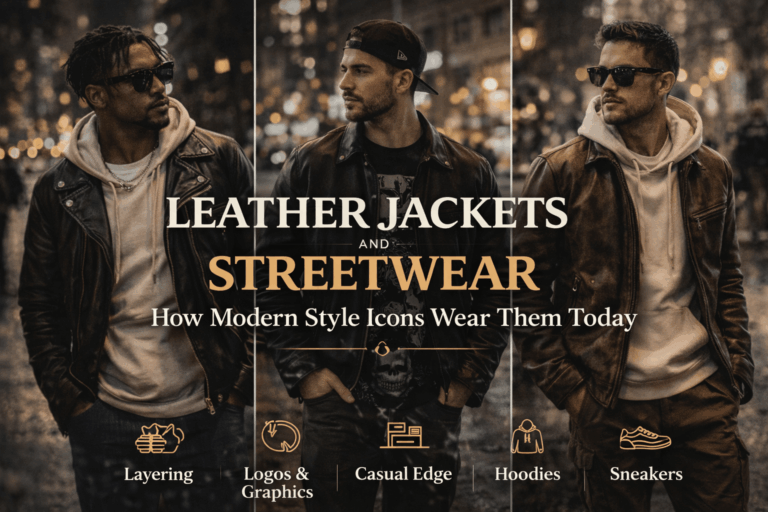 Leather Jackets and Streetwear: How Modern Style Icons Wear Them Today
