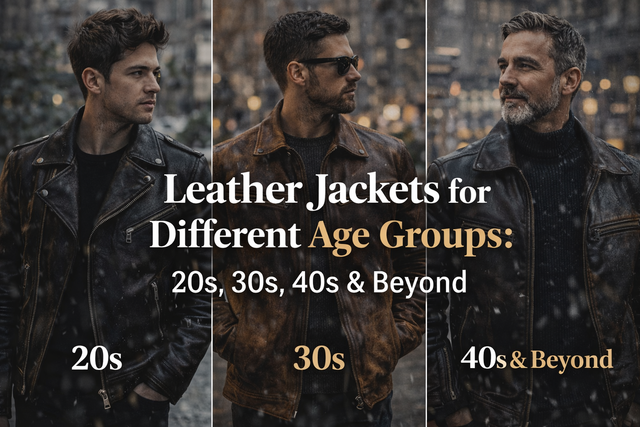 Leather Jackets for Different Age Groups: 20s, 30s, 40s &amp; Beyond