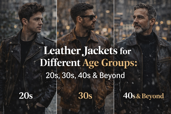 Leather Jackets for Different Age Groups: 20s, 30s, 40s &amp; Beyond