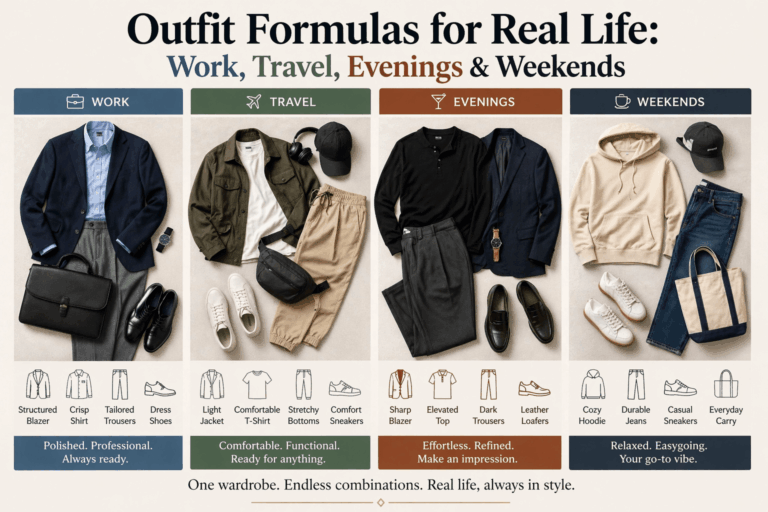 Outfit Formulas for Real Life: Work, Travel, Evenings &amp; Weekends