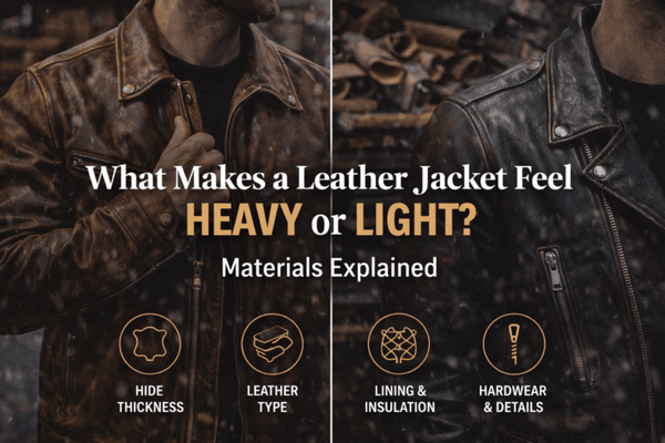 What Makes a Leather Jacket Feel Heavy or Light? Materials Explained