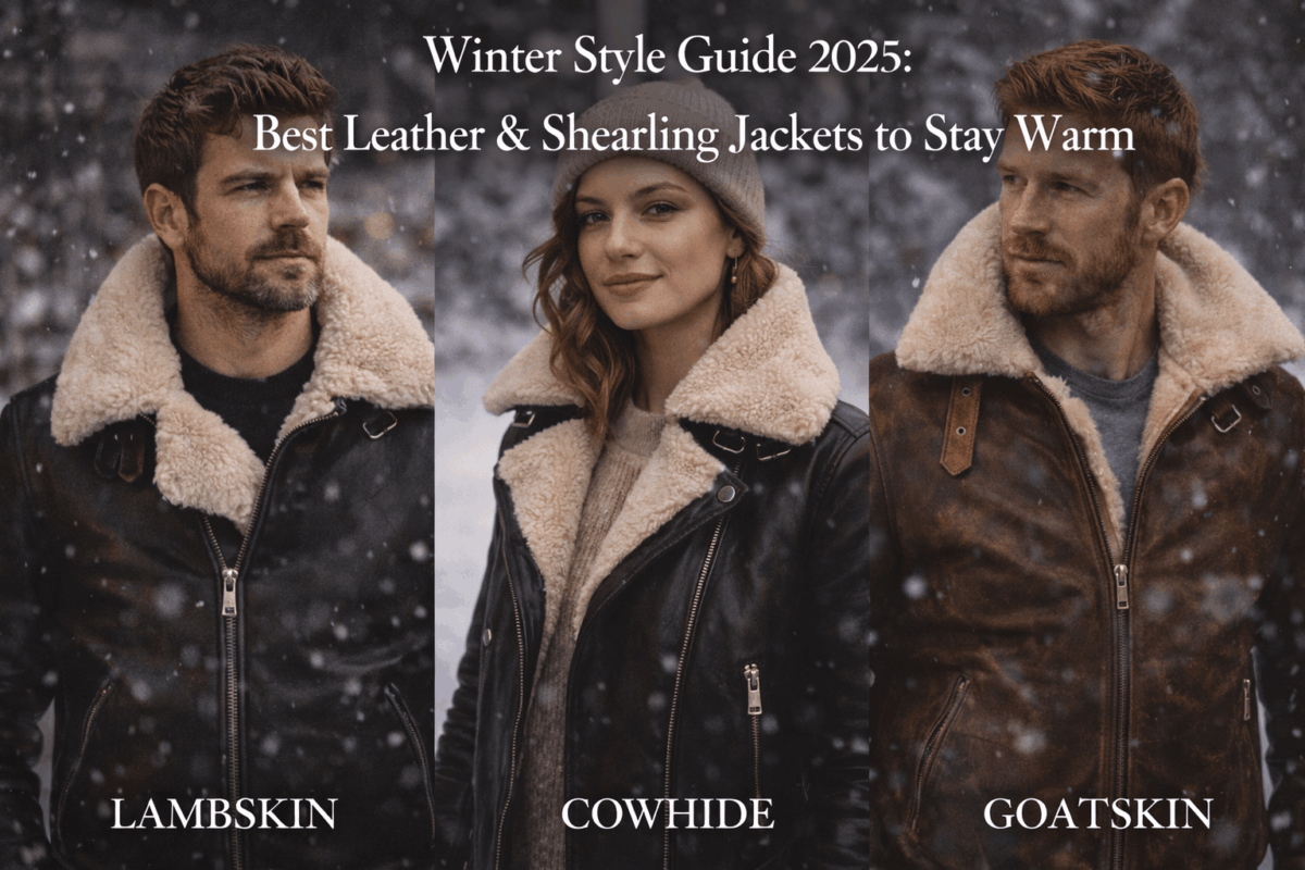 Winter Style Guide 2025: Best Leather &amp; Shearling Jackets to Stay Warm