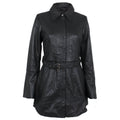 3/4 Strapped Lambskin Coat