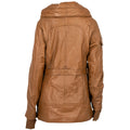 Bulky Leather Jacket With Hood
