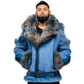 Biker Shearling with Fox Fur