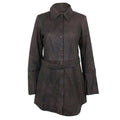 3/4 Strapped Lambskin Coat