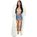 White Full Length Fox Fur Coat