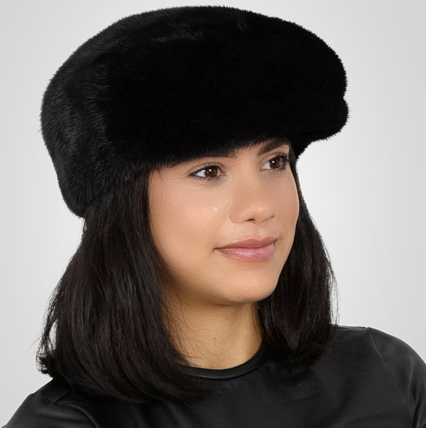 Mink Brim Beret