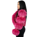 Fox with Snake Print Leather
