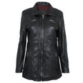 Smooth Black Lambskin Coat