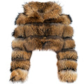 Fox Fur Cropped with Hood