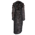 4 in 1 Fox Fur Coat With Removable Hood, Sleeves and Body
