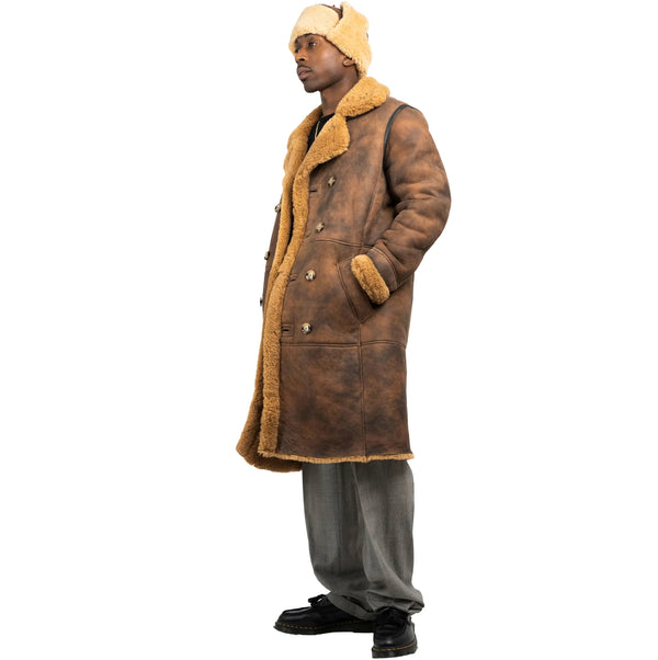 3/4 Men Double Breasted Shearling