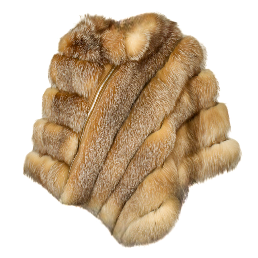 Fox Fur Poncho