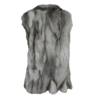 Natural Blue Fox Vest