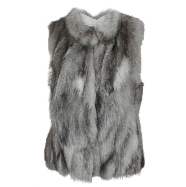 Natural Blue Fox Vest