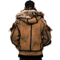 Biker Shearling with Fox Fur