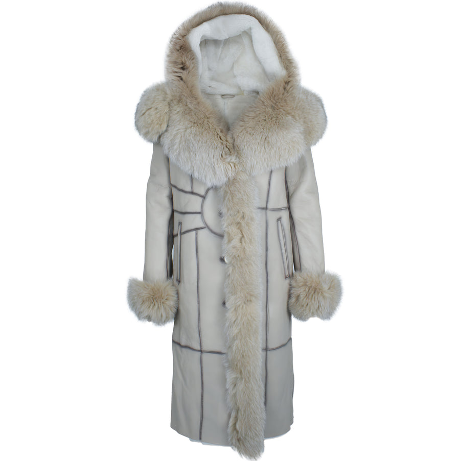 Acro Shearling Trench Coat