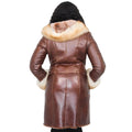 3/4 Brown Shearling with Fox Fur