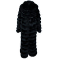 4 in 1 Fox Fur Coat With Removable Hood, Sleeves and Body