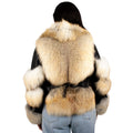 Fox Fur Leather Jacket