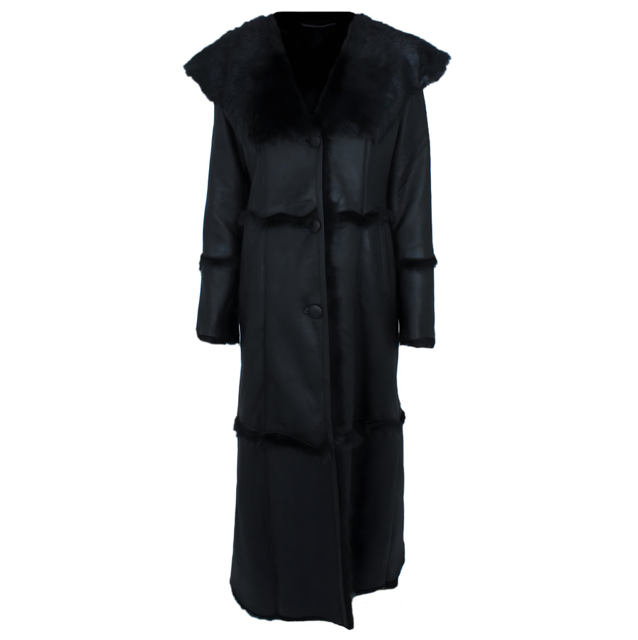 Full Length Toscana Shearling with Hood