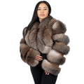 Fox Leather Crop Bolero