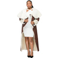 Shearling with Shouldered Collar