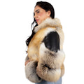Fox Fur Leather Jacket