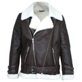 Shearling Trim Biker Jacket