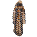 4 in 1 Fox Fur Coat With Removable Hood, Sleeves and Body