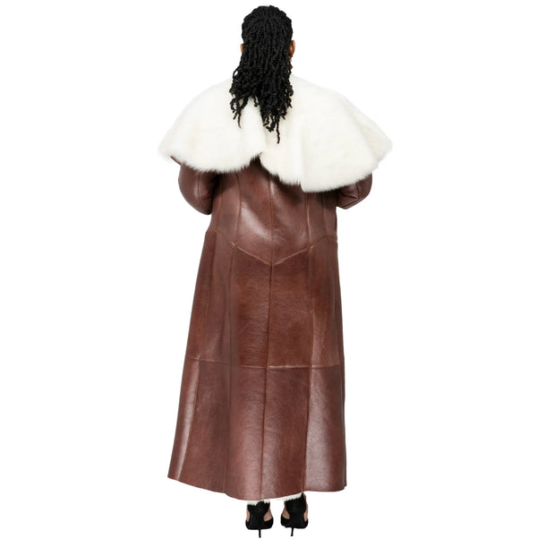 Shearling with Shouldered Collar