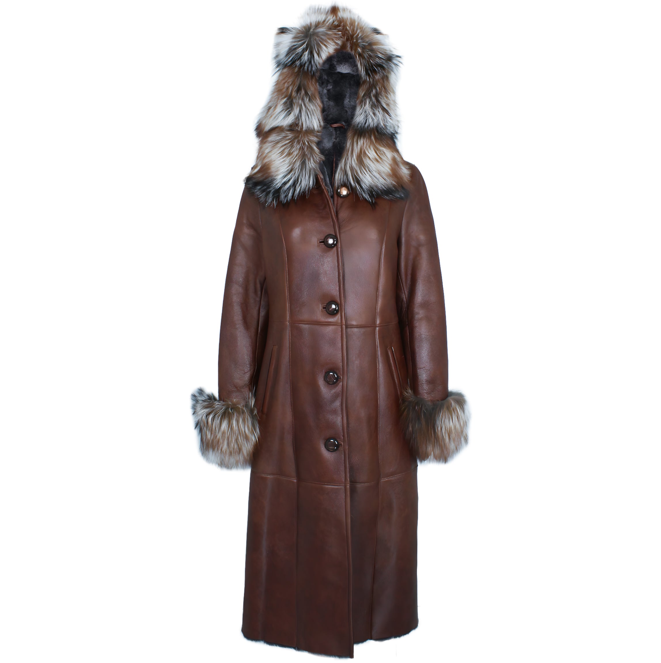 Acro Shearling Trench Coat – Daniel's Leather