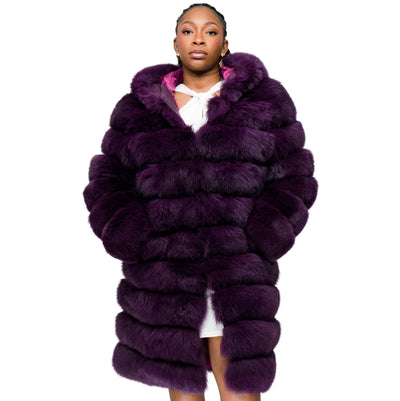 3/4 Fox Fur with Hood